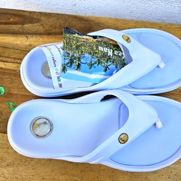 Hawaiian Jellys Ultra Comfort Kea Haú Unisex Sandals Men's Size 8 - Picture 10 of 15